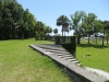 Stairs down to marsh land