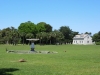 Fountain and back of Tabby House