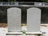 Grave markers at Greene Cemetary